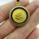 1/10 Ounce 999 Bullion Coin Pendant China Panda Yuan 14k Yellow Gold Plated