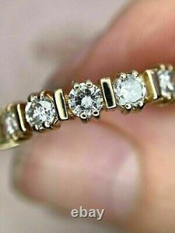 1.50 CT Cubic zirconia Womens Wedding Engagement Ring 14k Yellow Gold Plated