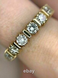 1.50 CT Cubic zirconia Womens Wedding Engagement Ring 14k Yellow Gold Plated