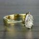 1.50 Ct Pear Cut Diamond 14k Yellow Gold Plated Solitaire Engagement Ring