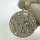 1.70ct Round Cut Moissanite Money Sign Men's Pendant In 14k Yellow Gold Plated