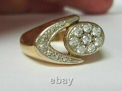 1.90Ct Round Cut Moissanite Solitaire Engagement Ring Yellow Gold Plated Silver