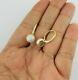 1 Ct Real Moissanite Ball Drop Dangle Earrings 14k Yellow Gold Plated Silver