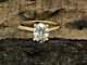 1 Ct Oval Cut White Moissanite Solitaire Engagement Ring 14k Yellow Gold Plated