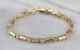 14k Yellow Gold Plated 4ct Diamond Round Cut Lab Created Women's Tennis Bracelet