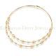 14k Yellow Gold Choker Necklace Solid Double Omega Chain Matte Shiny Heavy 12.9g