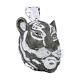 16.78 Ct Round Simulated Diamond Men's Tiger Pendant In 14k White Gold Plated