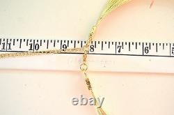 18K Gold Plate CHOKER Collar Necklace Designer UGO Correani for Versace Unsigned
