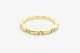 18k Yellow Gold Overlay 0.60 Ct Round Diamond Eternity Wedding Band Ring Size 7