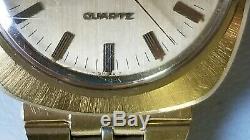 1970's Girard Perregaux Quartz 18k Filled/Plated Men's Watch With Original Band