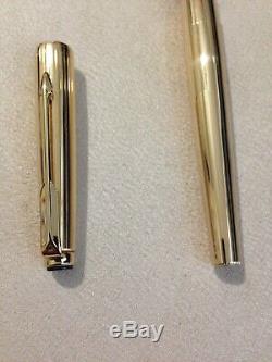 1981 Parker 50 Falcon Gold Plated Insignia Medium Fountain Pen-england-superb