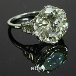 2.00Ct Round Cut Moissanite Solitaire Engagement Ring 14K White Gold Plated