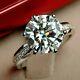 2.00ct Round Cut Simulated Diamond Engagement Ring 14k White Gold Plated
