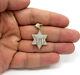 2.50ct Round Simulated Moissanite Star Of David Pendant 14k Yellow Gold Plated
