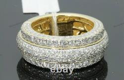 2 Ct Round Simulated Diamond Wedding Engagement Band Ring 14K Yellow Gold Plated