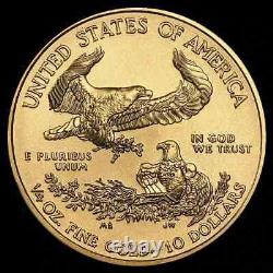 2013 1/4 oz Brilliant Uncirculated Gold American Eagle $10 Coin in Airtite