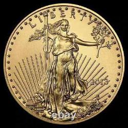 2013 1/4 oz Brilliant Uncirculated Gold American Eagle $10 Coin in Airtite