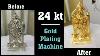 24 Kt Gold Plating On Balaji Murti Gold Electroplating Nickle Diy Gold Plating At Home Silver