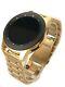 24k Gold Plated 46mm Samsung Galaxy Watch With Gold Link Band 2018 Model