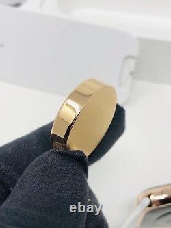 24K Rose Gold Plated 44MM Apple Watch SERIES 4 With White Sport Band