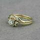 2ct Lab-created Diamond Round Cut Engagement Bridal Ring 14k Yellow Gold Plated