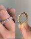 2ct Round Cut Lab Created Diamond Eternity Wedding Ring 14k Yellow Gold Plated