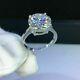 2ct Round Cut Moissanite Solitaire Wedding Engagement Ring 14k White Gold Plated