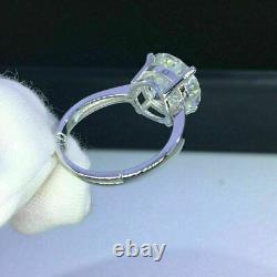 2Ct Round Cut Moissanite Solitaire Wedding Engagement Ring 14K White Gold Plated