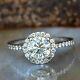 2ct Round Cut Simulated Diamond Solitaire Engagement Ring 14k White Gold Plated