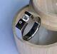 2ct Round Cut Moissanite Men's Engagement Ring In 14k White Gold Plated Silver