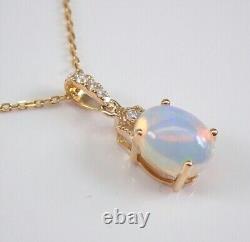 3 Ct Oval Cut Simulated Fire Opal Women's Pretty Pendant 14k Yellow Gold Plated