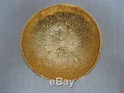 3 Michael Aram Gold Plated Aluminum 4 1/4 Lemonwood Bowls