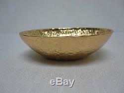 3 Michael Aram Gold Plated Aluminum 4 1/4 Lemonwood Bowls