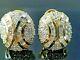 3ct Baguette Cut Simulated Diamond Cluster Stud Earrings 14k Yellow Gold Plated