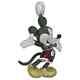 3ct Round Cut Lab Created Multi Gemstone Mickey Mouse Pendant White Gold Plated