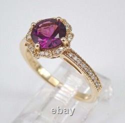 3Ct Round Cut Lab Created Ruby Women's Halo Wedding Ring 14K Yellow Gold Plated