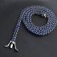 45.72 Ct Lab Created Blue Sapphire 14k White Gold Plated 5mm Tennis Necklace 18