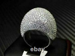 4Ct Round Real Moissanite Wedding Men's Pinky Band Ring 14K White Gold Plated