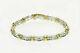 5.00 Ctw Simulated Two Tone X Link Tennis Bracelet 14k Two Tone Gold Plated