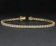 5ct Round Cut Lab-created Diamond Women's Tennis Bracelet 14k Yellow Gold Plated