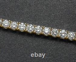 5Ct Round Cut Lab-Created Diamond Women's Tennis Bracelet 14K Yellow Gold Plated