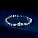 5ct Round Lab-created Moissanite Tennis Bracelet 14k White Gold Plated