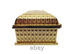 6.9 Large Reliquary Relic Case Sanctified Box Gold Plated Velvet Interior