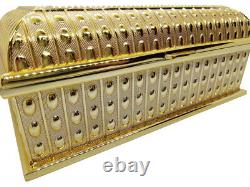 6.9 Large Reliquary Relic Case Sanctified Box Gold Plated Velvet Interior
