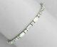 6ct Baguette &round Cut Lab-created Tennis Pretty Bracelet 14k White Gold Plated