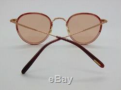 $750 Oliver Peoples OV1104 5288 MP-2 Rose VSB/18K Rose Gold Plated Sunglasses