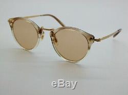$750 Oliver Peoples OV5184 1647 OP-505 Military VSB/18K Gold Plated Sunglasses