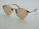 $750 Oliver Peoples Ov5184 1647 Op-505 Military Vsb/18k Gold Plated Sunglasses