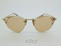 $750 Oliver Peoples OV5184 1647 OP-505 Military VSB/18K Gold Plated Sunglasses
