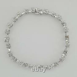 7Ct Pear Cut Simulated Yellow Diamond Women's Bracelet In 14K White Gold Plated
